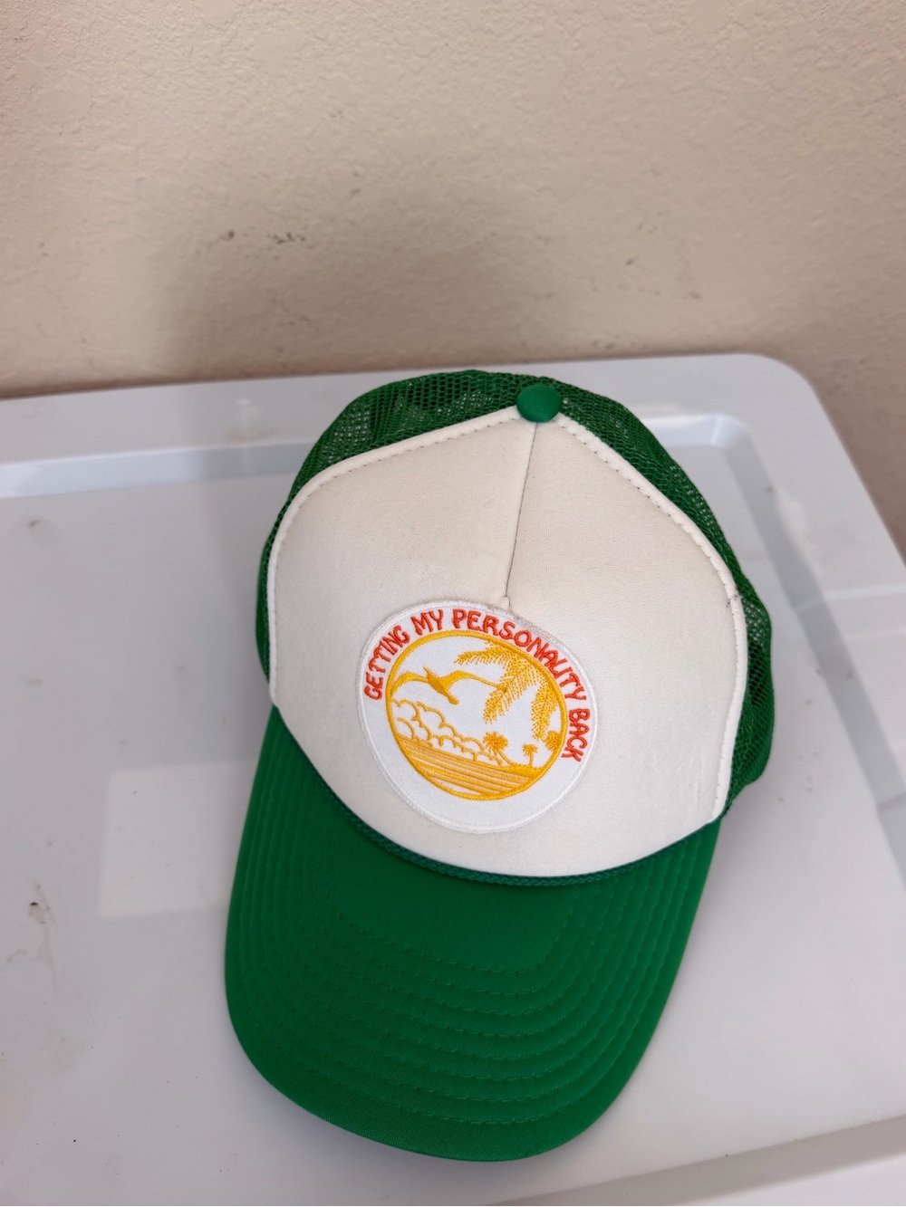 Raw and rebellious trucker hat